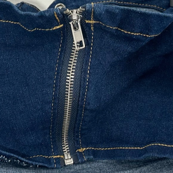 Denim Mini Corset Tube Top Medium - Picture 5 of 8